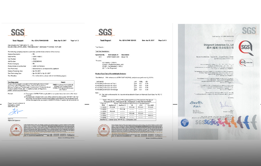 美國CARB（P2）甲醛釋放量認證